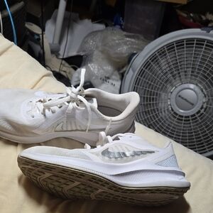 Nike Women's White and Gray Athletic Shoes